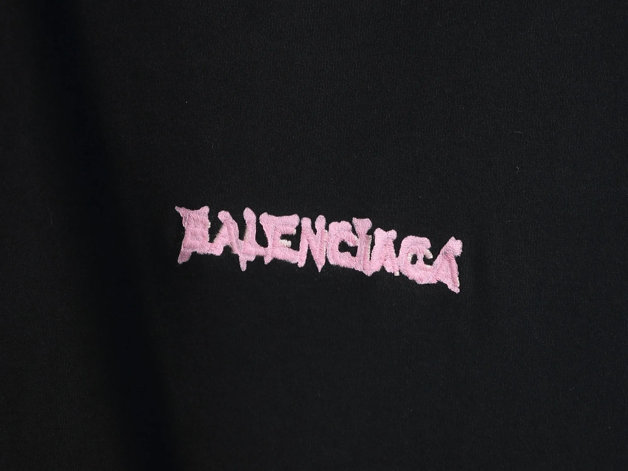 BALENCIAGA logo Logo ， Retro Same Style T 320 Versatile : Black Size：S M L XL